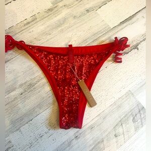 NWT Skims sequin swim bottoms